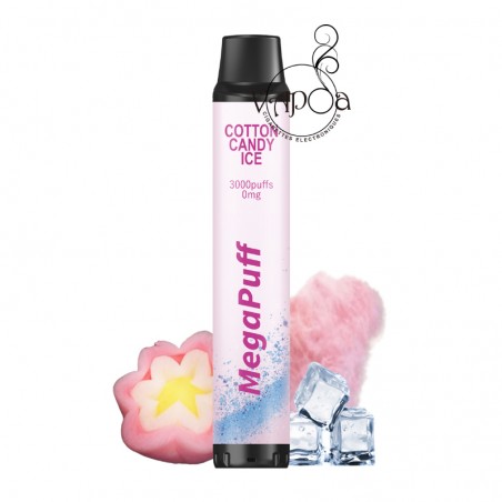 POD JETABLE COTTON CANDY ICE 3000 PUFFS - MEGAPUFF